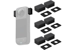 DOZYLIVE 6 Pezzi Manicotti Antivento per Microfono per Insta360 X3/X4 Parabrezza Manicotto per Protezione Antirumore Audio Accessori con Velcro Windscreen per Microfoni Fotocamere Sportive