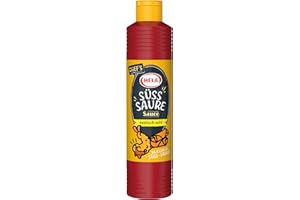 ‎HELA HELA - Asia Sauce süß sauer 800 ml - asiatische Würzsauce mit feiner Curry Note, ohne Konservierungsstoffe - Süßsauer Soße, Wok Sauce - ideal als Dip, Marinade, Wokgerichte, Reis, Geflügel & Gemüse