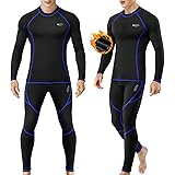 MOBIUSPHY Thermounterwäsche Herren, Funktionsunterwäsche Skiunterwäsche Winter Thermowäsche Set Warm Weich Funktionswäsche at