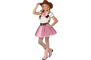 Morph Kostium kowbojki dla dziewczynki, kostium karnawałowy dla dziewczynki rozmiary S, M i L