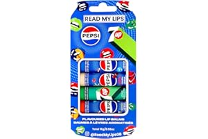 READ MY LIPS - Pepsi Flavoured Lip Balm Set - Formulated With Beeswax - Fun Party Bag Fillers Or Christmas Stocking Stuffers - Cruelty Free - 4 Exciting Tastes Pack