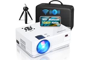 ‎DXYIITOO Nativer 1080P-Projektor mit WLAN und Zwei-Wege-Bluetooth, Full HD-Filmprojektor für Filme im Freien, 300-Zoll-Displayprojektor 4k Heimkino, kompatibel mit iOS/Android/PC/XBox/PS4/TV-Stick/HDMI/USB