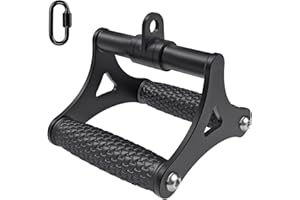 ‎KIPIKA Kipika Robuster Doppel-D-Griff, ergonomischer D-Griff, Kabelbefestigung, V-Stang-Kabelbefestigung, Reihenbefestigung für Kabelmaschine, massiver Aluminium-Legierung, Kabelmaschinen-Zubehör für