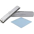 Spectrum 24 Double Holes Professional Tremolo Harmonica Key of C Mouth Organ Musical Instrument with Plastic case & Cleaning Cloth For Professional Player, Beginner Students, Best Music Gift.