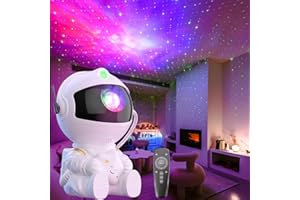 AIBEAU Astronaut Galaxy Star Projector, Starry Sky Night Light for Bedroom, LED Nebula Lights with Flexible Projection Angle, Room Decor, Holiday & Birthday Gifts for Family & Lovers