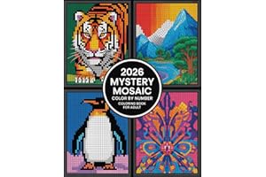 Mystery Mosaic Color by Number Coloring Book for Adults: A Creative Collection of Numbered Mosaic Patterns That Reveal Hidden Images and Offer Adults ... Mind-Calming Coloring Experience