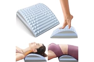 MEYUXG Rozciągacz szyi i pleców, 2 w 1, korekcja postawy, urządzenie do rozciągania pleców, wsparcie dla łagodzenia bólu karku i pleców (niebieski)