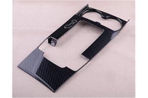 BNHHB Auto Carbon Faser Schalthebel Abdeckung Trim Für Mazda 3 2019 2020, Schaltknauf Mittelkonsole Getriebe Panel Dekoration Cover Kohlefaser Interieurleisten