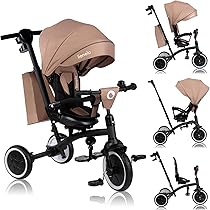 Triciclo Passeggino Lionelo Tris Plus 2in1 - Trasformabile, Reversibile E Pieghevole - Foto 7