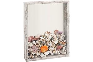 FramePro Ticket Stub Shadow Box Frame with Slot Wine Cork Case White 11x14 Display Memory and Keepsake Deep Picture Frame