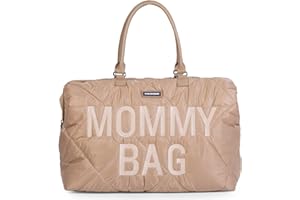 CHILDHOME Mommy Bag, Wickeltasche, Mutterschaft, Reisetasche, große Kapazität, Wickelunterlage, verstellbarer Schultergurt, Thermotasche, Kofferdurchlass