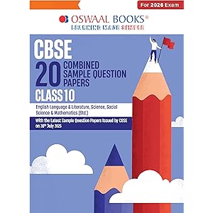 Oswaal CBSE 20 Combined Sample Question Papers class 10 (English Lang & Lit, Maths Standard, Science & Social Science) for 20