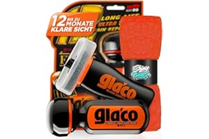 Glasversiegelung Set: Soft99 Ultra Glaco (70ml) Scheibenversiegelung Auto + Soft99 Glaco Glass Compound Glaspolitur (100ml) + Mikrofasertuch - Regenabweiser für verbesserte Sicht bei Regen | 3-teilig