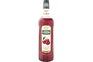 Sirop de Cerise Mathieu Teisseire, pour boissons cocktails, cocktails sans alcool, sodas, thés, cafés, chocolats, milk-shakes bouteille de 1L