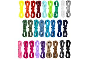 Paracord Set, Gukasxi 26 Stück 4mm Paracord Schnur 550 Paracord Seile, 26 Farben 10 Fuß Paracord Armband Paracord 550 Nylonseil Schnüre für Outdoor Sport DIY Armbänder Schlüsselanhänger Hundehalsband