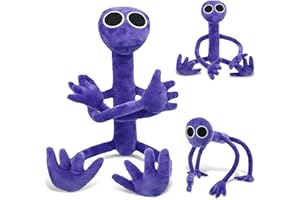 WAIMXDAO Juguete de Peluche Rainbow Friends Wiki Horror,Muñeco de Peluche Rainbow Friends Plush Dolls,Roblox Rainbow Friends Plush Toy,Rainbow Friends Wiki Plush Regalos para Niño y Aficionados (Violeta)