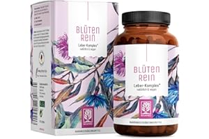‎NATURTREU Blütenrein Mariendistel Artischocke Löwenzahn Kapseln - Leber Komplex mit Cholin für die normale Funktion der Leber - Mariendistel Hochdosiert 80% Silymarin 200 mg - 120 Kapseln