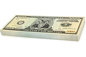 100 x $5000 DOLLAR Cashbricks® play money banknotes