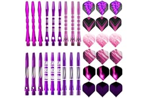 JpGdn 18/Pack Darts Shafts Metal Accessories Harrow Stems Aluminum Dart Pole Rod in Aluminum with Standard 2BA Thread