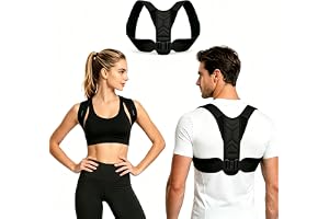 BULULUSHOP Rygghållare rak hållare justerbar hållningstränare ryggrem hållningskorrigering rygg kvinnor män ger smärtlindring i nacke och axlar för kontor sport vardag