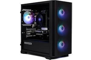 MW GAMING Gamer PC AMD Luna 4 • Ryzen 5 4500 • RTX 3050 6GB DDR6 • 16GB 3200MHz DDR4 • 500GB NVME SSD • Montech 100 Air Black Mesh ARGB Gaming PC • WiFi • Windows 11