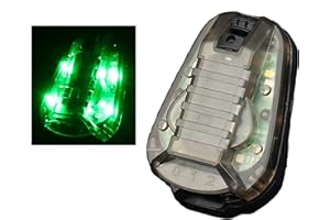 JOYASUS Tactical Helmet Light, Waterproof Airsoft Helmet Green Red Strobe Signal Lights Lamp