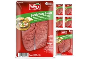 PUFAI Yayla geschnittene Rindersalami -HALAL 80g x 6 Stück
