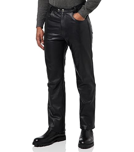 Pantalon cuir Homme pour motard - Vêtements
