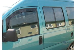 J&J AUTOMOTIVE | Heko Deflecteurs d'air Déflecteurs de Vent Compatible avec 806 2-P. Berlina 1994-2002, Ensemble 2 pcs, Aérodynamique, Montage Facile