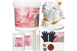 BSTGEKELY Hands Casting Kit, Hand Moulding Kit, Holding Hand Mold Kit for Couple, Anniversary Wedding Gifts, Birthday Gifts, Couples Gifts, Personalised Gifts for Him or Her