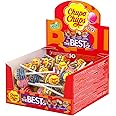Chupa Chups Best Of Lollipop Box, 4 Flavours Of Party Sweets With Natural Colours, Suitable for Vegetarians - 50 Lollies
