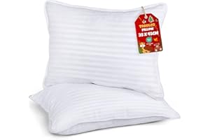 Utopia Bedding Toddler Pillows 2 Pack, 33 x 45 cm Cot Pillow, Kids Small Pillow, Soft and Breathable Pillows, Perfect for Travel (White) (Intended for Age 2 and up)