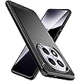 Natbok Case for Xiaomi Redmi Note 14 Pro/Poco X7 5G, Shockproof Redmi Note 14 Pro Phone Case,[Carbon Fiber Texture] Soft Flexible TPU Slim Anti-Scratch Cover Case for Redmi Note 14 Pro,Black