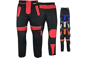German Wear Herren Motorradhose mit Protektoren Textil Motorrad Hose Kombihose herausnehmbar washbar Futter wasserabweisend