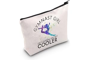 TSOTMO Gymnastik-Geschenk, Turner-Make-up-Tasche für Mädchen, Gymnastik, Überlebensset, Mädchen wie ein normales Mädchen, aber coolere Kosmetiktasche für Fitnessliebhaber (U.Gymnast Girl)