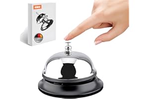 HENKI Tischglocke Extra Laut Tischklingel Rezeptionsklingel, Küche Hotel Zähler Rezeption Weihnachten Handwerk Glocke Restaurant Bar Ringer Anruf Glocke Service Ring Hause Restaurant Anruf Glocke