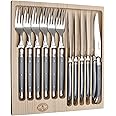 Jean Dubost JD97-13693.Gray 12 Piece Cutlery Set with with Handles,