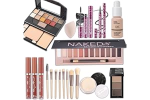 Shefave Makeup Sets for Women All in One Make Up Kit - Full Makeup Sets for Girls Teenagers with Eyeshadow Palette Lip Gloss Concealer Foundation Makeup Brush Makeup Gift Set Makeup Starter Kit