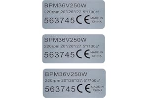 GENERIC 3xEbike Stickers for BAFANG Motor Tongsheng 36V 250W BBS01B E-Bike Electric Bike Labels