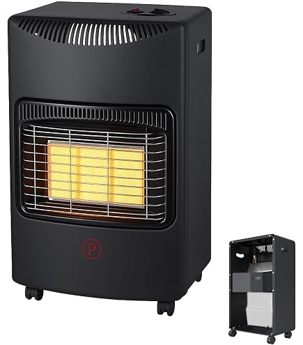 Bakaji Stufa A Gas Per Bombola 15kg – 3 Potenze (1600/2900/4200W) Con Ruote E Accensione Piezo