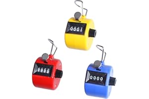 ewinever 3 Abs Hand Held Tally Counter 4 Digit Clicker Counter Buddha Numbers Clicker Golf