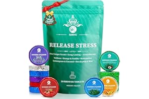 MR MIRYE Shower Steamers Aromatherapie, Shower supplement Geschenke Für Frauen Männer, 20 Stück mit 5 Düften, Geburtstagsgeschenk für Freundin, Muttertagsgeschenke, Früchtige ätherische Öle