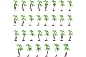 XHBTS 30 piezas de diseño de palmera de coco, decoración para tartas, decoración para cupcakes, modelo de paisaje para decoración de pasteles o modelo de construcción paisaje