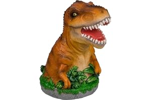 MIK FUNSHOPPING Hucha de dinosaurios – ideal también como regalo de dinero (marrón)