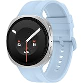 Teknoft Samsung Galaxy Watch 9/8 (40mm/44mm) ve Watch 8 Classic (46mm) ile Uyumlu Hafif ve Yumuşak Oluklu Tasarım Spor Siliko
