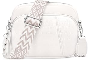 JUYANO Borsa a Tracolla Donna Piccola Borsa Mano, PU Pelle Messenger Crossbody Bag con 3 Scomparti Capienti, Moda Borsa a Spalla Donna con 2 Tracolla Regolabile e Rimovibile