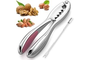 Tuofang Nussknacker Walnüsse, Nussknacker, Hochwertiger Nussknacker aus Edelstahl, für Geeignet Nüsse oder Schalentiere (Rosa)