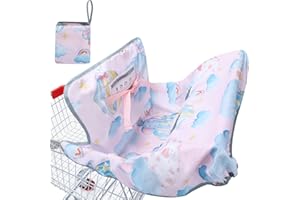 YOOXARMOR 2in1 Einkaufswagenschutz und Hochstuhlabdeckung für Babys & Kleinkinder,Weich und Bequem Tragbar Maschinenwaschbar Sitzabdeckung für Jungen & Mädchen Geeignet für den Sommer
