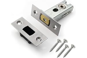 EAI Tubular Deadbolt for Bathroom | 76mm Case 57mm Backset | Satin Stainless