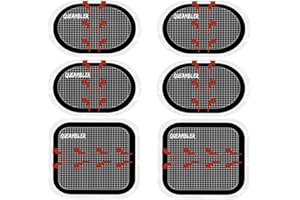 QUEAMBLER Électrode de Ceinture,Compatible Abs Series, Électrode de Rechange Ceintures Musculation Abdominales 6 Pièces